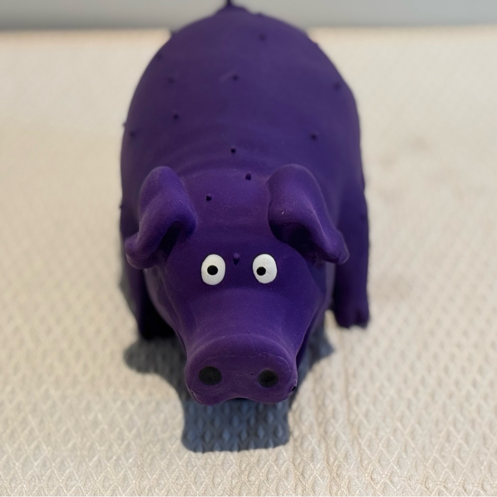 Purple Pig dog Toy